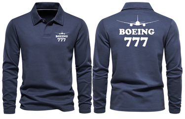 BOEING 777 LONG SLEEVE POLO